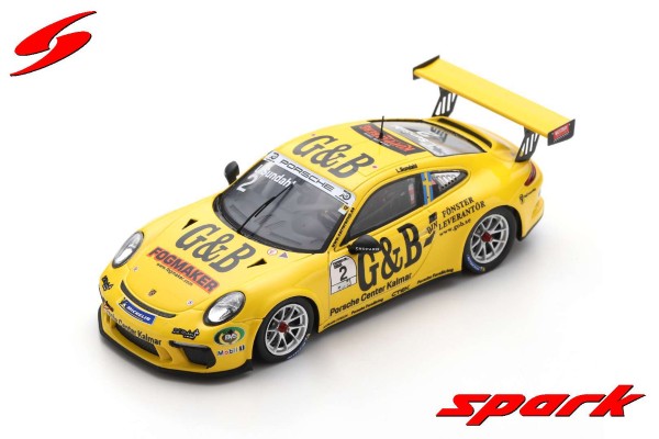 S8501 保时捷 911 GT3 CUP NO.2 CHAMPION PORSCHE CARRERA CUP SCANDINAVIA 2018 LUKAS SUNDAHL