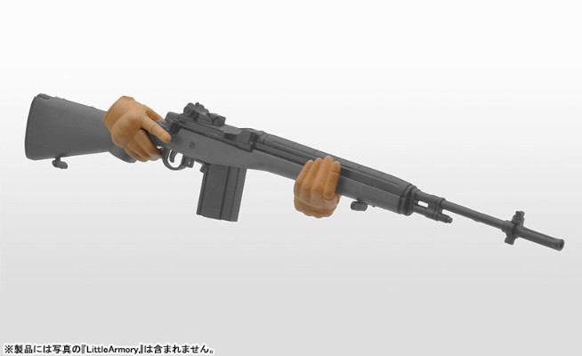 小军械库 [LAOP06] figma用战术手套 2 手枪套装「棕褐色」