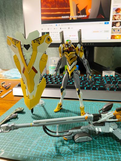 RG 新世纪福音战士新剧场版 泛用人型决战兵器 人造人 Evangelion 试验初号机零号机DX 阳电子炮套装