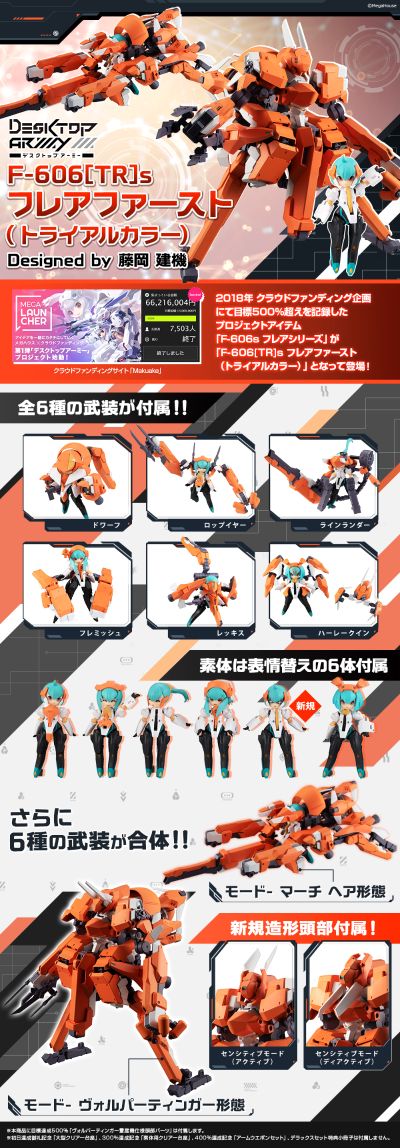 桌面军队 F-606[TR]s 芙蕾雅First (试验机配色)
