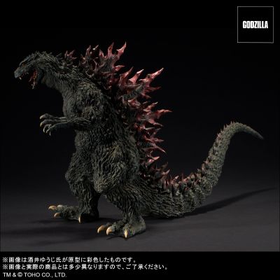 真的杰作系列 哥斯拉2000 千禧年 原型复制品 软胶版 哥斯拉商店限定 金属红