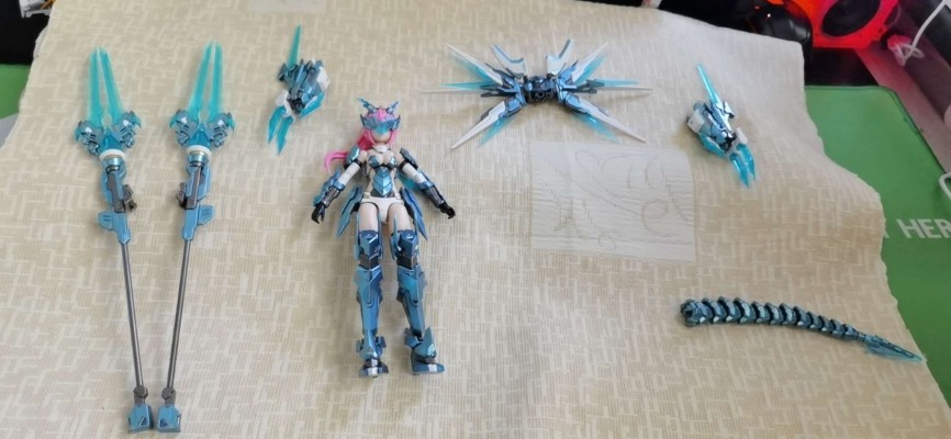 原创机娘系列 四圣兽 青龙机娘