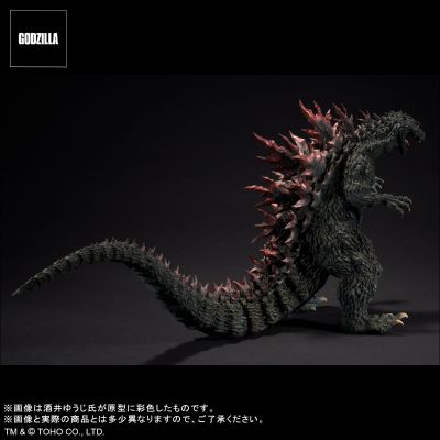 真的杰作系列 哥斯拉2000 千禧年 原型复制品 软胶版 哥斯拉商店限定 金属红
