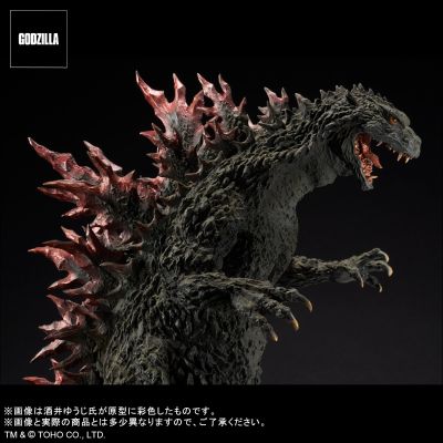 真的杰作系列 哥斯拉2000 千禧年 原型复制品 软胶版 哥斯拉商店限定 金属红