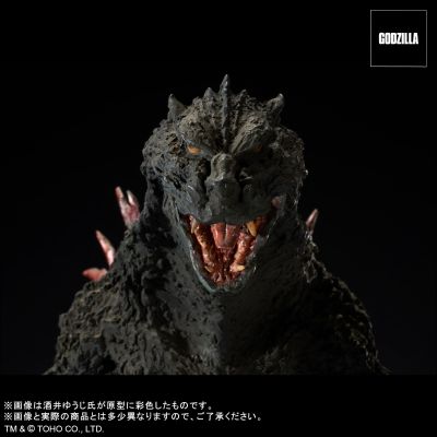 真的杰作系列 哥斯拉2000 千禧年 原型复制品 软胶版 哥斯拉商店限定 金属红