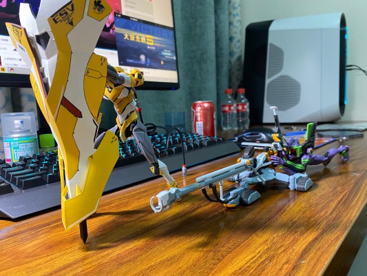 RG 新世纪福音战士新剧场版 泛用人型决战兵器 人造人 Evangelion 试验初号机零号机DX 阳电子炮套装