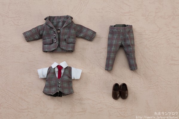 粘土娃: 服装套组 西服 格子花纹