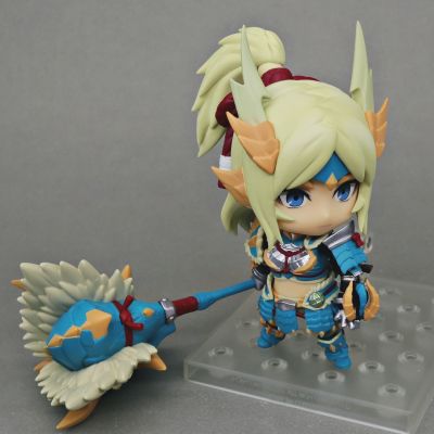 粘土人 #1407-DX 怪物猎人世界：冰原 女猎人 雷狼龙阿尔法 Ver. DX