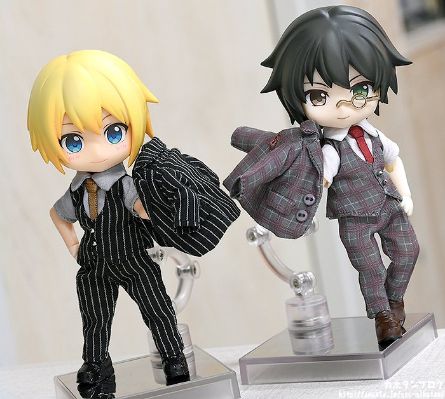 粘土娃: 服装套组 西服 格子花纹