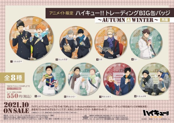 排球少年 第四季 集换式 BIG徽章 ~秋与冬~