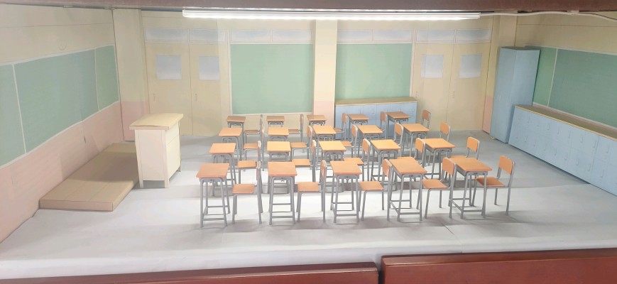 1/12 可动手办用 学校桌椅