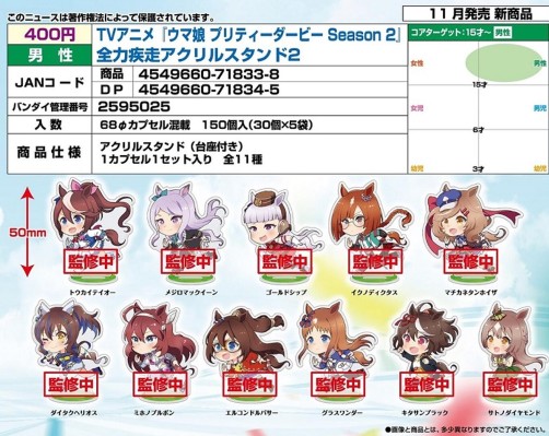 赛马娘 第二季 亚克力立牌 -全力疾走- 第2弹