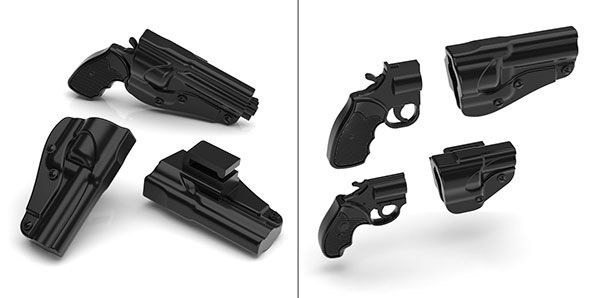 小军械库 LA074 左轮手枪 套装A