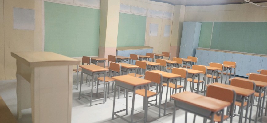 1/12 可动手办用 学校桌椅