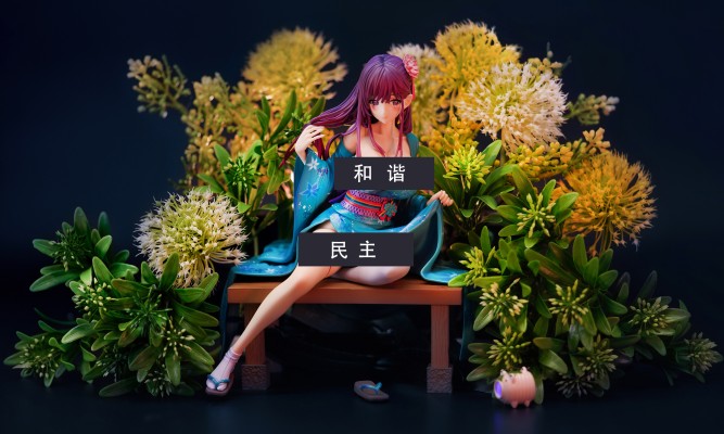 已经脱掉浴衣了