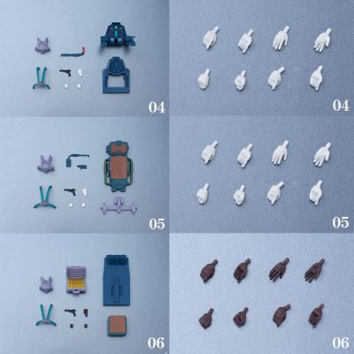 GMG系列 机动战士高达 地球联邦军04、05 普通军服士兵,地球联邦军06 塞拉·玛斯