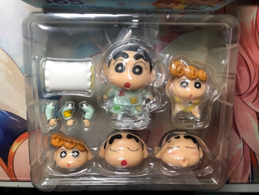 粘土人#1565 蜡笔小新 野原新之助 睡衣Ver. & 小葵