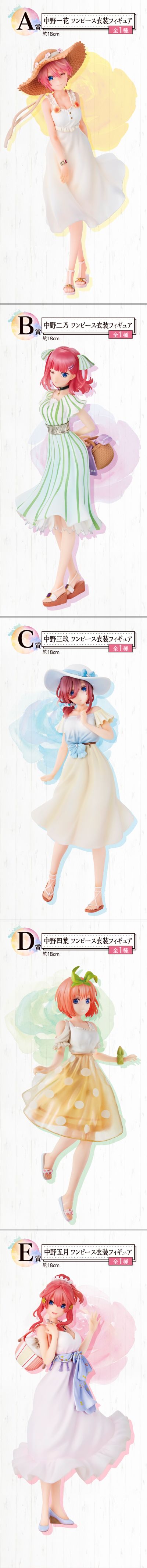 一番赏 五等分的新娘∬ A奖 中野一花 连衣裙