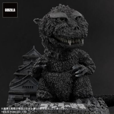 Q版拟真 哥斯拉逆袭 哥斯拉(1955) 大阪城场景模型套装