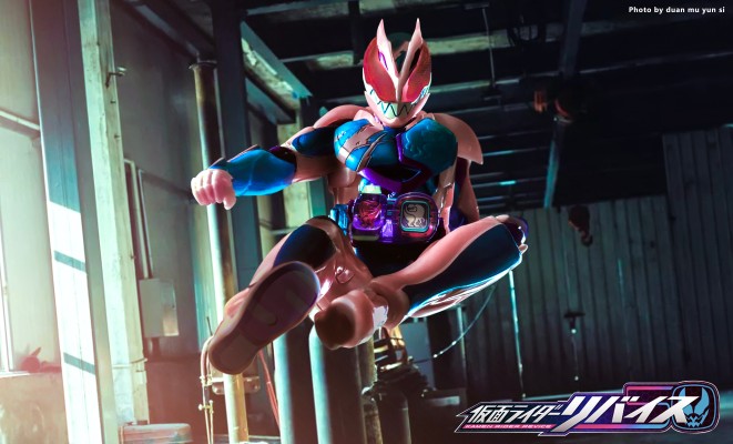 假面骑士利维斯可动人偶套装 假面骑士利维+假面骑士维斯 暴龙基因