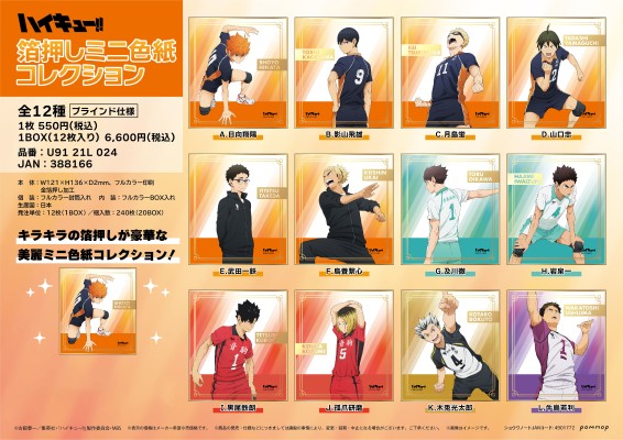 排球少年!! 压箔迷你色纸