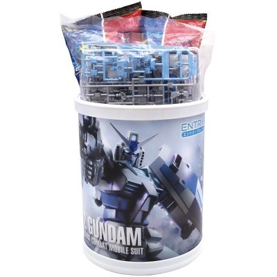 高达模型圆形BOX EG 机动战士高达系列 嫣红强袭高达 (轻装版) 与 高达 (冰雪配色)