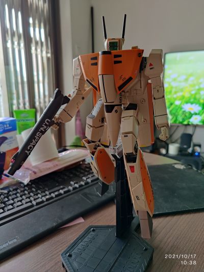 DX 超合金 超时空要塞 VF-1D 瓦尔基里 与 风叶赛艇