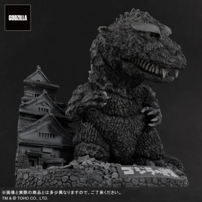 Q版拟真 哥斯拉逆袭 哥斯拉(1955) 大阪城场景模型套装