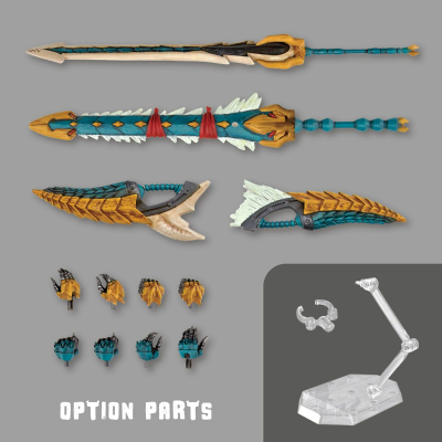 山口式转轮科技   怪物猎人系列  猎人男剑士 雷狼龙装 (新版)