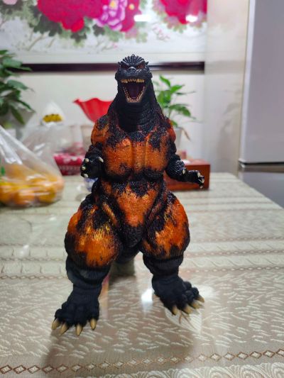 东宝30cm系列 哥斯拉大战狄斯罗亚 哥斯拉(1995) 激燃透明版