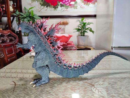 真的杰作系列 哥斯拉2000 千禧年 原型复制品 软胶版 哥斯拉商店限定 金属红