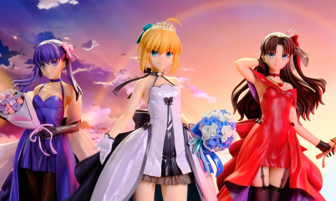 命运之夜 阿尔托莉雅、远坂凛、间桐樱 ～15周年纪念礼服～ 套装