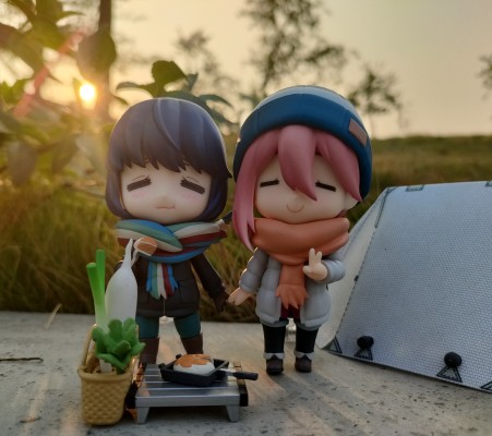 粘土人#1623 摇曳露营△ 各务原抚子 单人露营Ver.