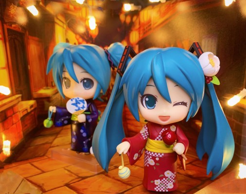 粘土人 #333  初音未来 浴衣 夏椿