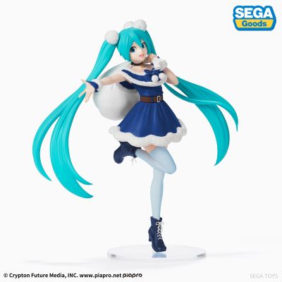 超级景品 初音未来 蓝色圣诞服装2020
