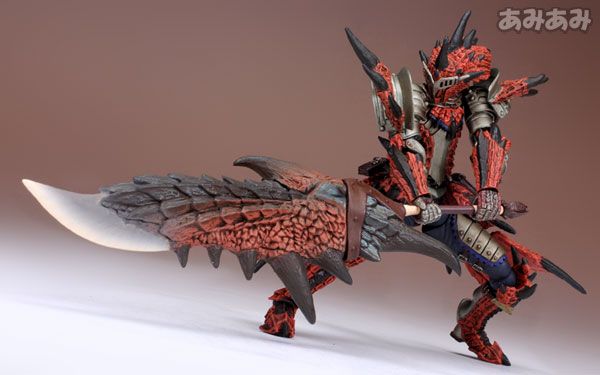 山口式转轮科技 123号 怪物猎人系列 猎人男剑士 雄火龙装