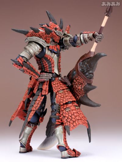 山口式转轮科技 123号 怪物猎人系列 猎人男剑士 雄火龙装