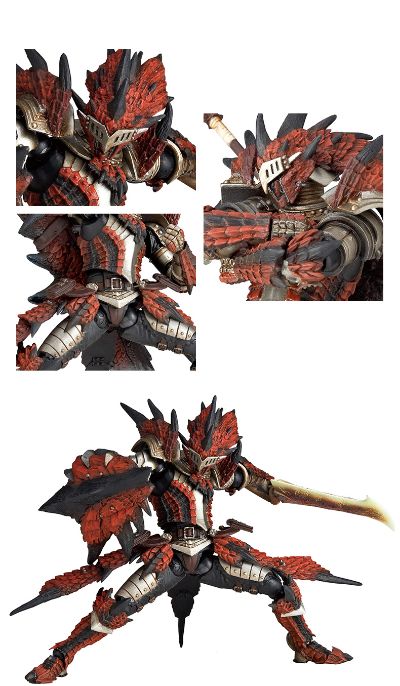 山口式转轮科技 怪物猎人系列 猎人男剑士 雄火龙装 (新版)