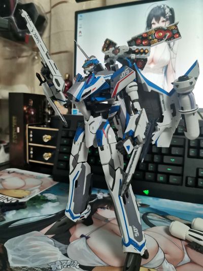 DX 超合金 超时空要塞DELTA 绝对LIVE VF-31J 齐格飞 疾风·伊梅尔曼专用机 【FAULD投影单元装备】