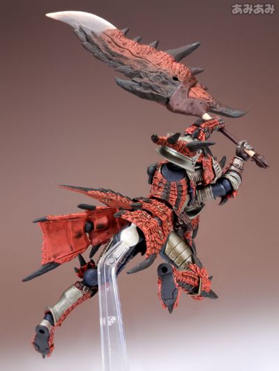 山口式转轮科技 123号 怪物猎人系列 猎人男剑士 雄火龙装