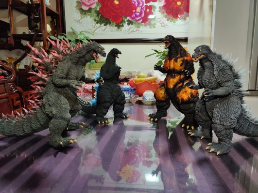 东宝30cm系列 酒井裕司造型杰作 哥斯拉大战王者基多拉 哥斯拉(1991) 网走市激斗！哥斯拉商店限定 放射热线版