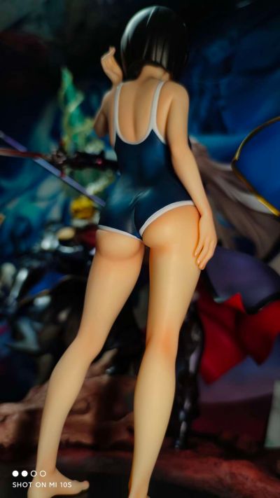 刀剑神域 桐谷直叶 深蓝色学校泳装