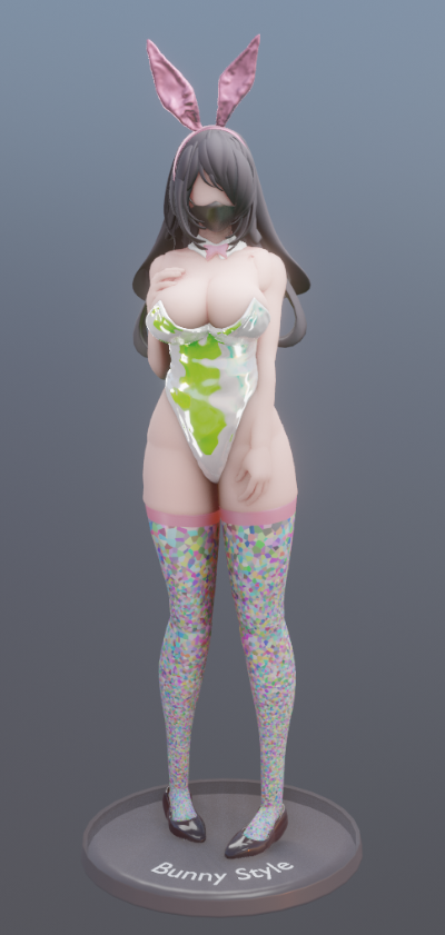 黑色兔女郎后辈 (口罩版)