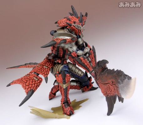 山口式转轮科技 123号 怪物猎人系列 猎人男剑士 雄火龙装