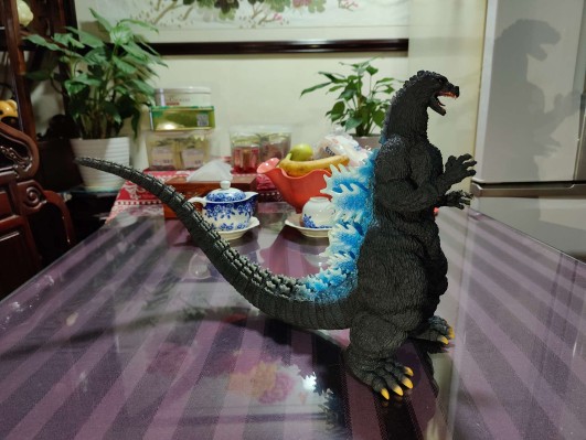 东宝30cm系列 酒井裕司造型杰作 哥斯拉大战王者基多拉 哥斯拉(1991) 网走市激斗！哥斯拉商店限定 放射热线版