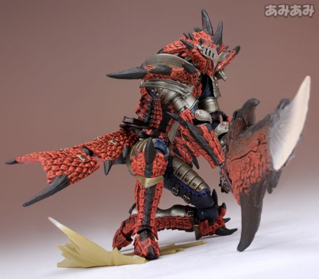 山口式转轮科技 123号 怪物猎人系列 猎人男剑士 雄火龙装