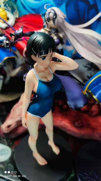 刀剑神域 桐谷直叶 深蓝色学校泳装