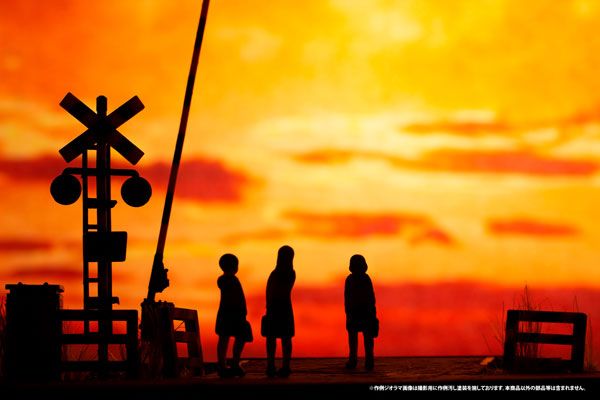 双色成形模型配件 「铁路道口」