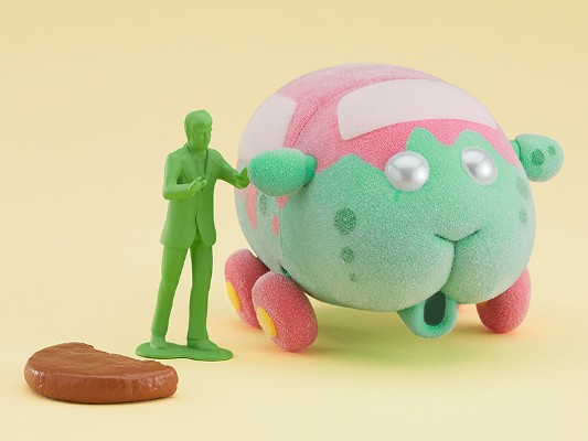 粘土人 #1819  天竺鼠车车 僵尸西罗摩