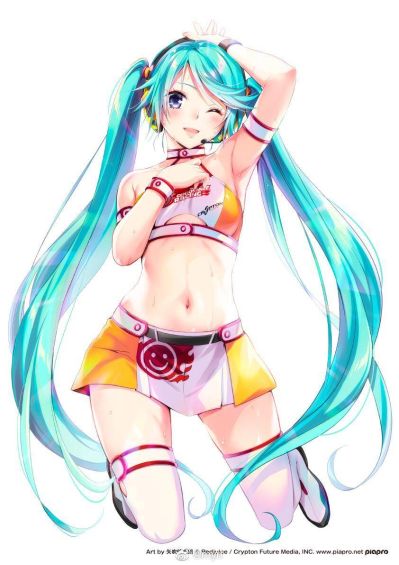 初音未来 GT计划 赛车未来 2010 原画师：矢吹健太朗